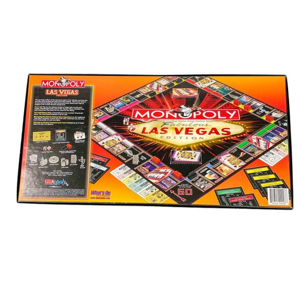 Monopoly Las Vegas Edition Board Game USAopoly Open Box Complete - Picture 2 of 5
